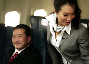 Kinky Duck out Hostesses In Amazing Airplane Systematize Fucky-fucky