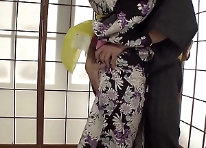 Naughty Yui Oba enjoys man licking and sucking her tits  - More within reach Japanesemamas com
