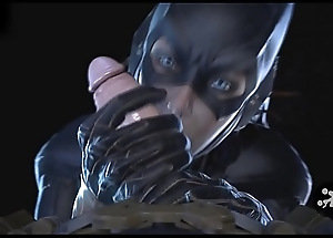 Batgirl doing Blowjob - 3D