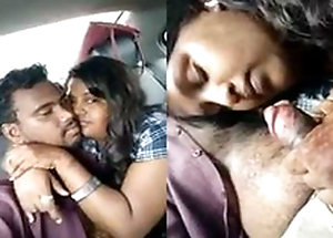 Today Exclusive-Telugu Girl Engulfing Lover Dick Primarily Car