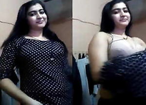 Paki Cute Girl Showing say no to Boobs and Vagina -2