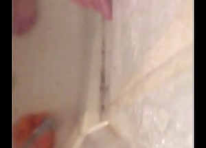 Young guy uses 8&rdquo_ dildo in the shower