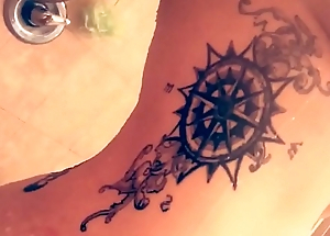 Alexa Davonn tattooed conclave in shower