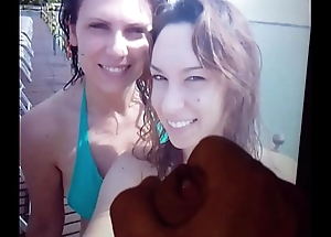 Cum tribute for friend with the addition of her hawt mom