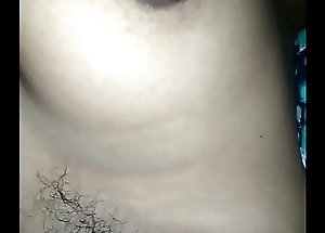I am playing with my big boobs with an increment of nipples spouse filming...